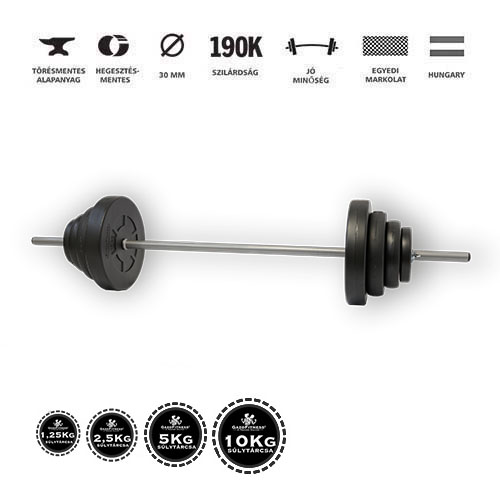 GazoFitness®Állvány + Pad + Kétkezes Súlyzó + Francia rúd 96 Kg – 4. kép