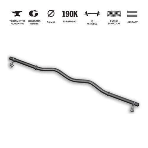 GazoFitness® Hardcore Szett Francia Rúddal, 45 kg (Menetes kézisúlyzórúddal) – 4. kép