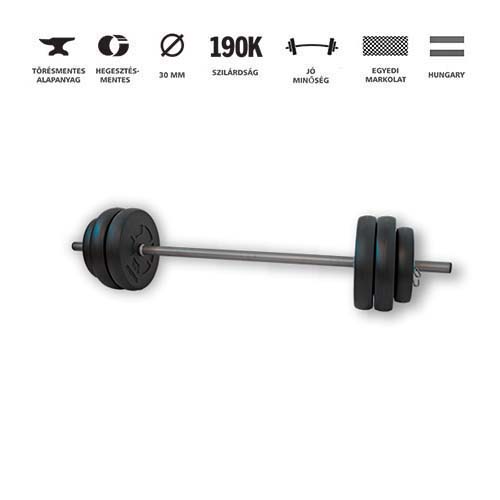 GazoFitness® Hardcore Szuperszett 72 Kg (Menetes kézisúlyzórúddal) – 5. kép