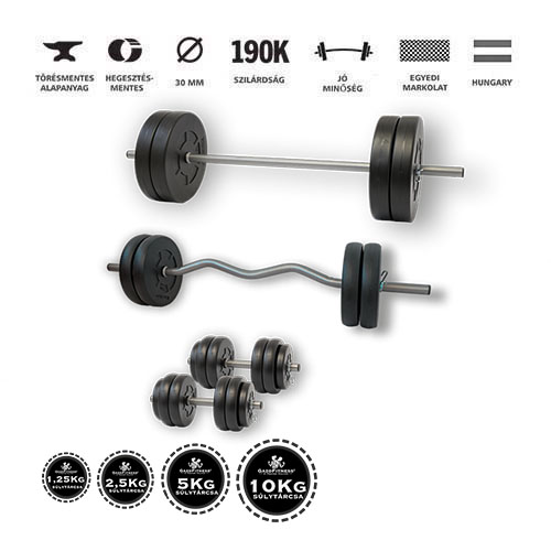 GazoFitness® Hardcore Szuperszett 91 Kg