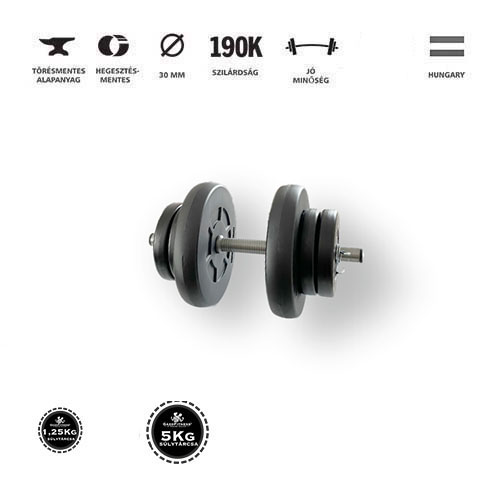 GazoFitness® Kézi Súlyzó 1 x 16 Kg
