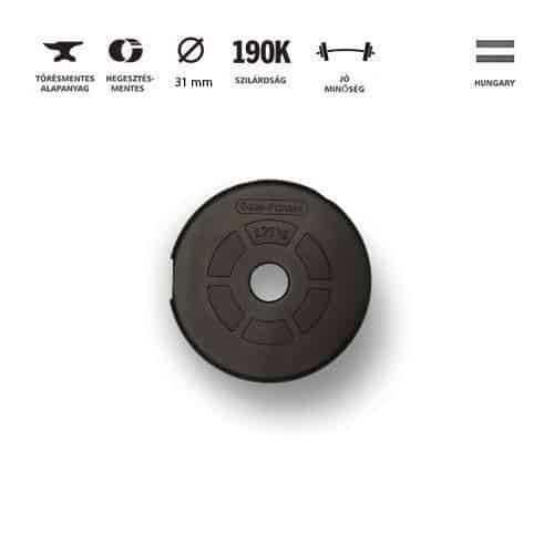 GazoFitness® Kézi Súlyzó 1x11,5Kg(Össz:11,5Kg.)Menetes súlyzórúddal – 2. kép