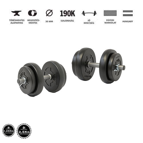 GazoFitness® Kézi Súlyzó 2 x 8 Kg (Össz:16Kg)