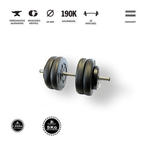 GazoFitness® Kézi Súlyzó 23 Kg