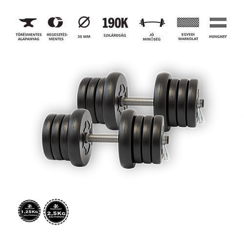GazoFitness® Kézi Súlyzó 2x13,5Kg(27Kg).