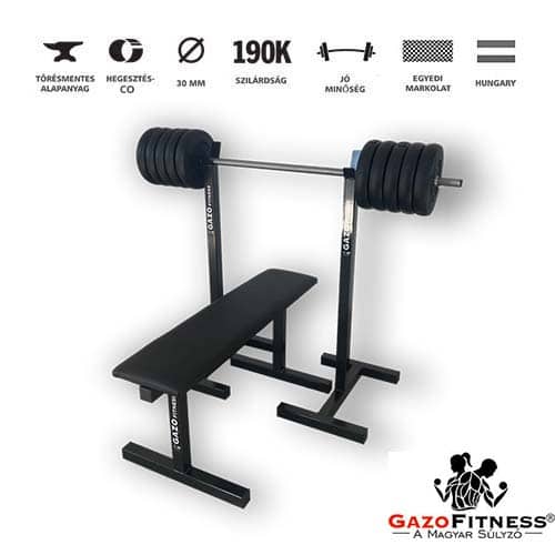 GazoFitness®Mobil Állvány + Pad+ Kétkezes súlyzó /Össz 55 Kg/ – 2. kép