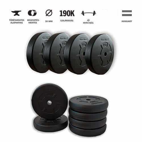 GazoFitness® Súlytárcsa csomag (Össz:65 Kg)