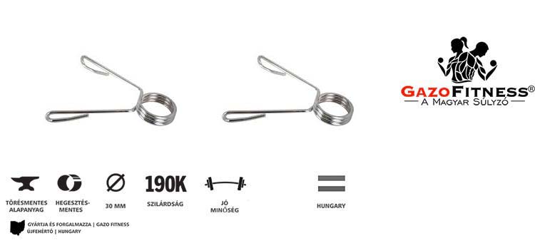 GazoFitness® Szoritó Klipsz (1 pár) – fő jellemzők, magyar gyártás (GazoFitness®, Újfehértó)