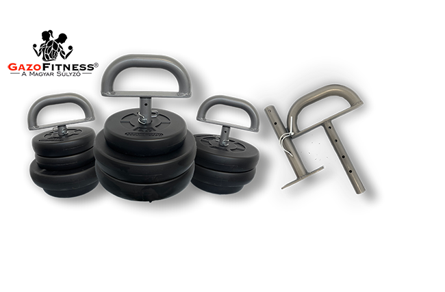 GazoFitness® Állítható Kettlebell /Össz 16,5 Kg/ – fő jellemzők, magyar gyártás (GazoFitness®, Újfehértó) (2/2)
