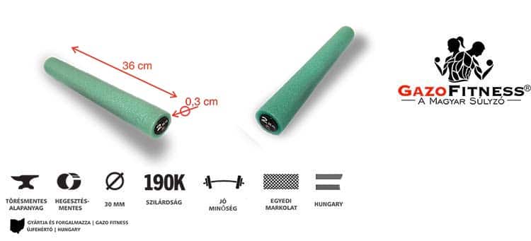 GazoFitness® Kézi Súlyzó Bot 2 x 2 kg (4kg) – fő jellemzők, magyar gyártás (GazoFitness®, Újfehértó)
