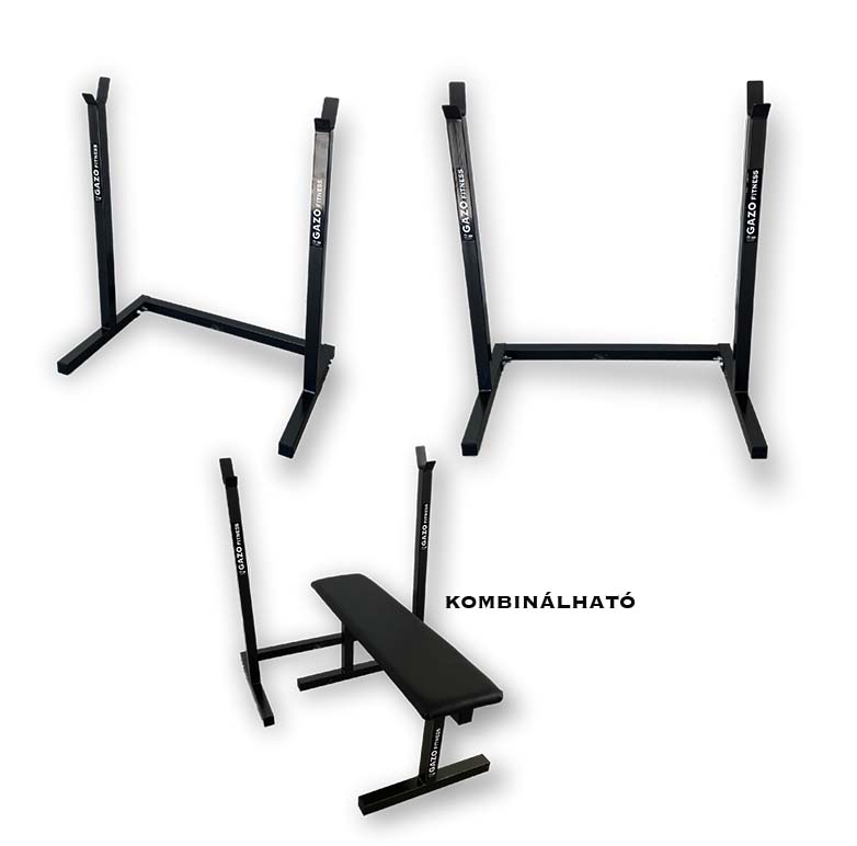 GazoFitness® Súlyállvány + Pad – fő jellemzők, magyar gyártás (GazoFitness®, Újfehértó)