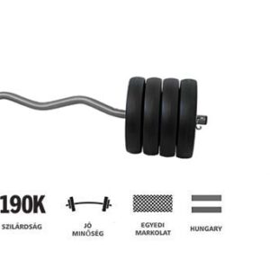 GazoFitness® Szuperszett Csomag 112 Kg (Menetes kézisúlyzórúddal) - Image 5