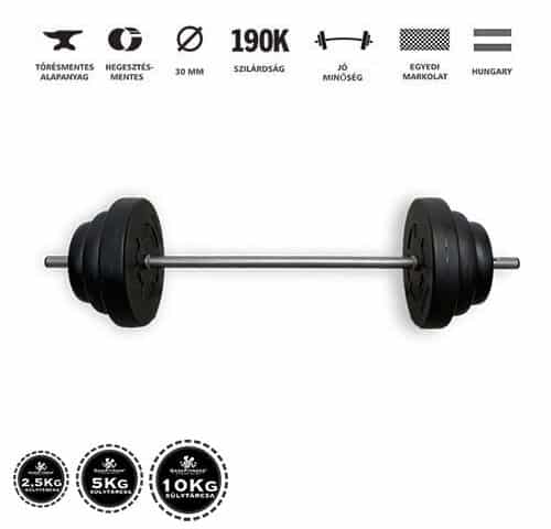 GazoFitness® Kétkezes Súlyzó 37Kg