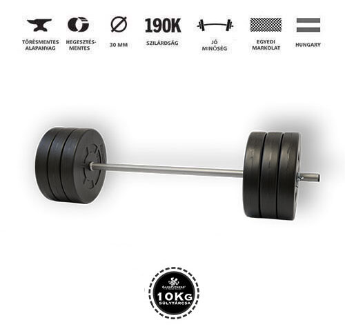 GazoFitness® Kétkezes Súlyzó 67 Kg (150 cm hosszú rúd)