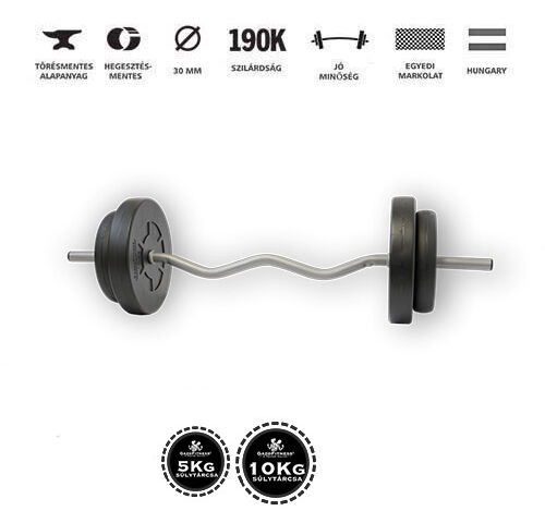 GazoFitness® Francia Rudas Súlyzó 32 Kg