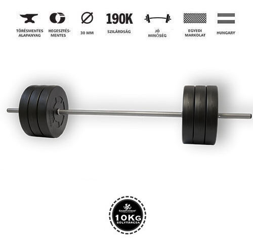GazoFitness® Kétkezes Súlyzó 65 Kg (150 cm Hosszú Rúddal)