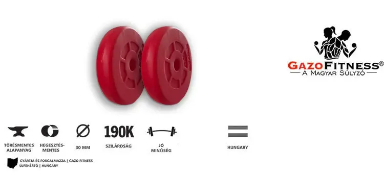 2,5 kg GazoFitness súlytárcsa – prémium minőség edzéshez
