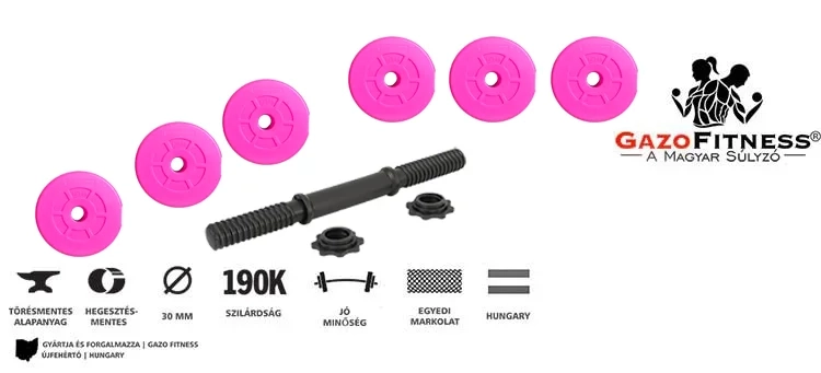 1x10kg kézi súlyzó