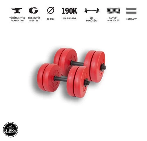 kézi súlyzó piros