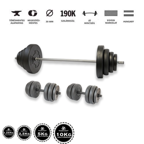 67,5kg egyenerudas súlyzó fő