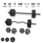 Gazo Fitness hardcore súlyzókészlet 72 kg, kétkezes rúddal, francia rúddal, kézi súlyzó párral és különböző súlytárcsákkal