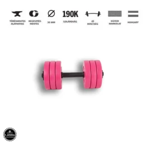GazoFitness® Kézi Súlyzó 1x8,5Kg(Össz:8,5Kg)Rózsaszín