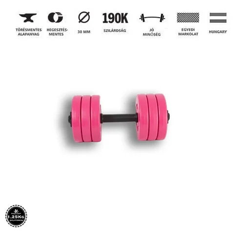 GazoFitness® Kézi Súlyzó 1x8,5Kg(Össz:8,5Kg)Rózsaszín