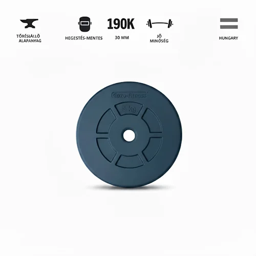 GazoFitness 5 kg-os súlytárcsa otthoni és profi edzéshez