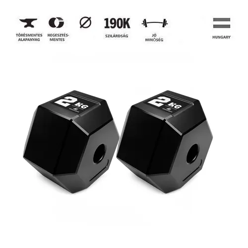 GazoFitness® Hexagon Súlytárcsa 2x2 kg
