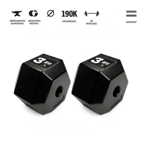 GazoFitness® Hexagon Súlytárcsa 2x3 kg