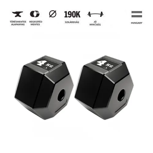 GazoFitness® Hexagon Súlytárcsa 2x4 kg