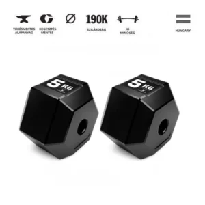 GazoFitness® Hexagon Súlytárcsa 2x5 kg
