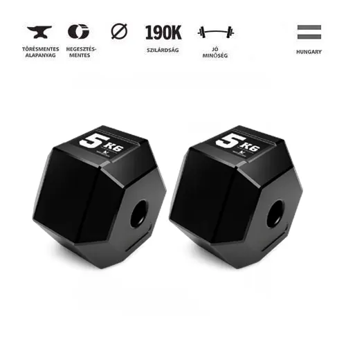 GazoFitness® Hexagon Súlytárcsa 2x5 kg