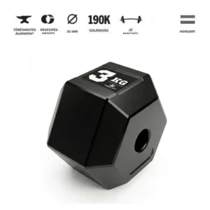 GazoFitness® Hexagon Súlytárcsa 3 kg