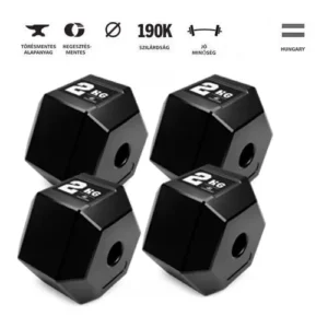 GazoFitness® Hexagon Súlytárcsa 4x2 kg