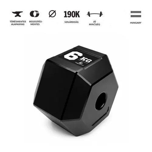 GazoFitness® Hexagon Súlytárcsa 2x6 kg