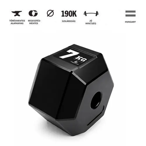 GazoFitness® Hexagon Súlytárcsa 6 kg GazoFitness® Hexagon Súlytárcsa 7 kg