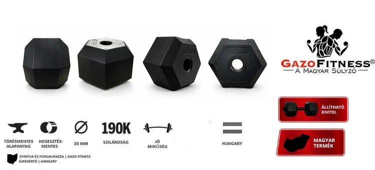 GazoFitness® Hexagon Súlytárcsa